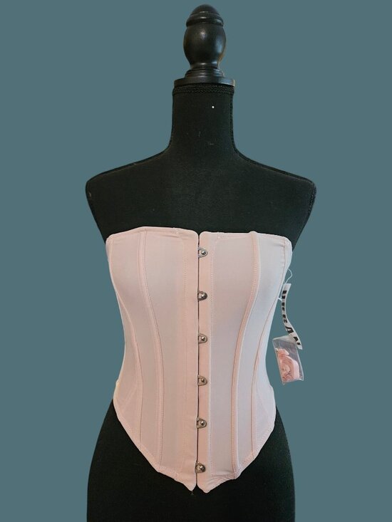 Urban Outfitters Tops - Urban Outfitters Out from Under Laced Back Pink Corset Top Women Size Small
